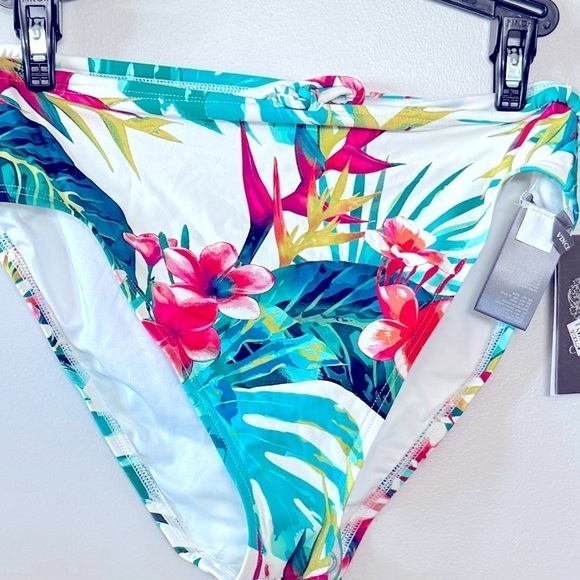 VINCE CAMUTO Women's Drawstring High-Leg Bikini Bottoms M swimsuit swimwear - Picture 11 of 13